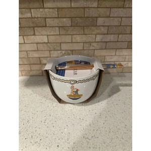 New Disney‎ Pixar Ratatouille 20-Ounce Ceramic Ramen Bowl and Chopstick Set